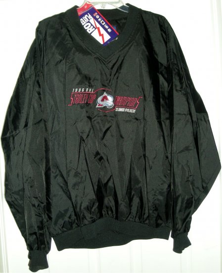 COLORADO AVALANCHE '96 STANLEY CUP PULLOVER, LARGE *NEW