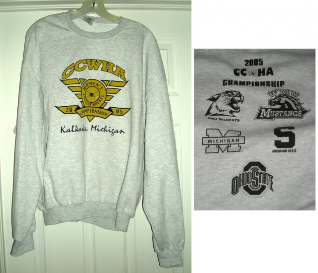 CCWHA WOMEN'S COLLEGE HOCKEY CHAMPIONSHIP XL SWEATSHIRT