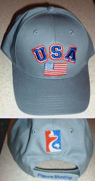FIGURE SKATING TEAM USA EMBROIDERED BASEBALL CAP**NEW**