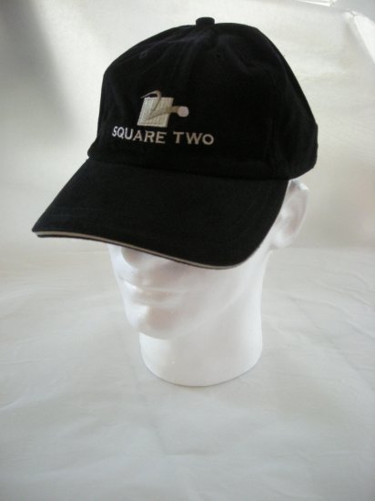 SQUARE TWO GOLF EMBROIDERED CAP, BLACK *NEW*