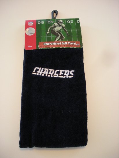 SAN DIEGO CHARGERS NFL GOLF/BOWLING TOWEL *NEW