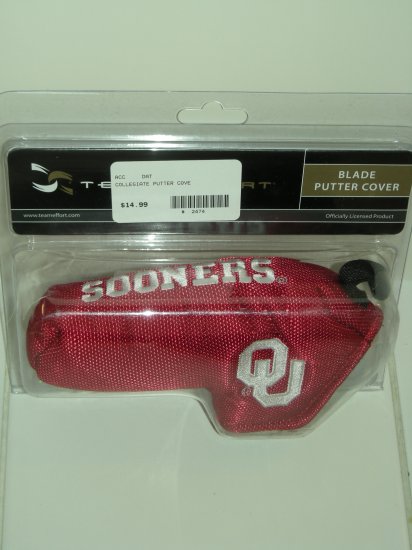 OKLAHOMA UNIVERSITY OVERSIZE MALLET PUTTER COVER *NEW*