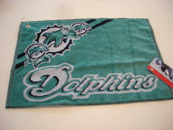 MIAMI DOLPHINS NFL GOLF TOWEL/BOWLING *NEW