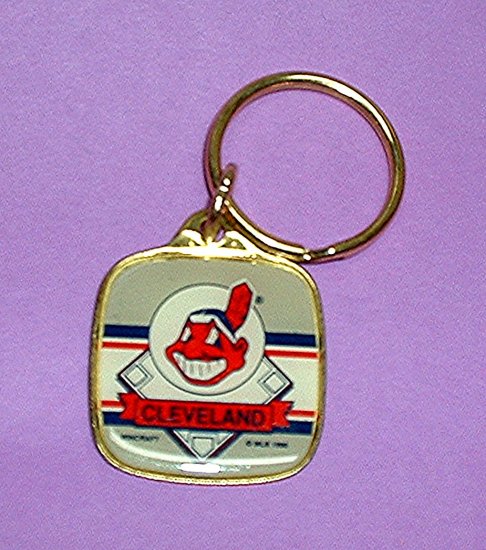 CLEVELAND INDIANS BRASS KEYCHAIN *NEW*