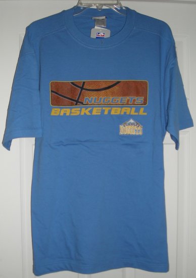 DENVER NUGGETS EMBROIDERED BLUE T-SHIRT, XL *NEW*