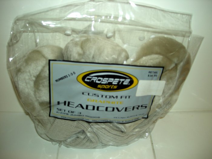 GRAPHITE HEAD COVERS, 3 ACRYLIC FUR BEIGE *NEW*