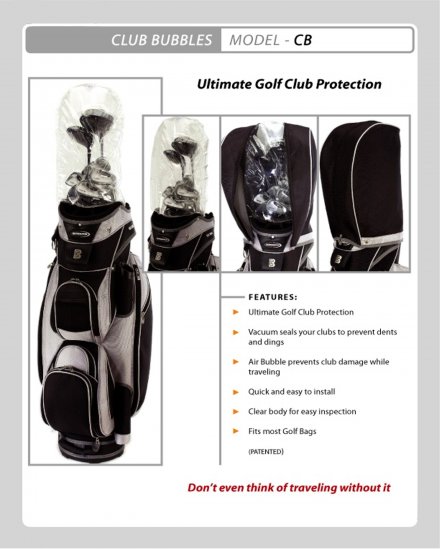 GOLF CLUB BUBBLE TRAVEL PROTECTION *NEW IN PACKAGE*