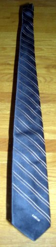 LANVIN - NEW YORK/PARIS, SILK NECK TIE, Blue Stripes