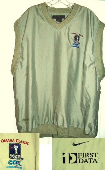 NIKE GOLF TOUR EMBROIDERED VEST, XL **NEW**