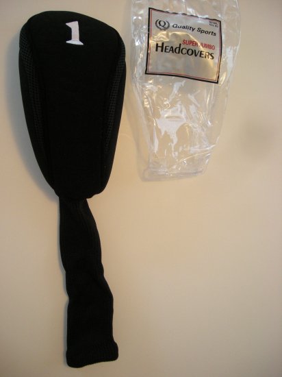 SUPER JUMBO HEADCOVER, BLACK *NEW*