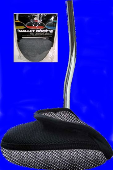 MALLET PUTTER COVER, OVERSIZE RIGHT OR LEFT,SILVER *NEW