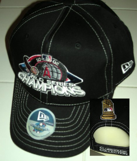 ANGELS 2002 WORLD SERIES CHAMPS EMBROIDERED CAP *NEW*