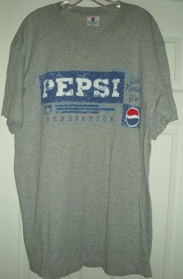 PEPSI GENERATION T-SHIRT, LARGE/XL **NEW**