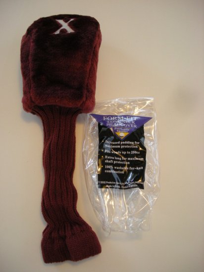LONGNECK HEADCOVER, FORM-FIT, BURGUNDY *NEW*