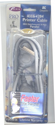 BELKIN PRO SERIES IEEE 1284 PRINTER CABLE 6’(1.8m)*NIB
