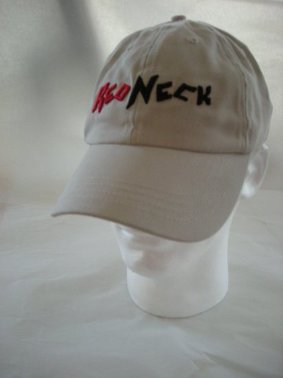 RED NECK GOLF UNSTRUCTURED EMBROIDERED CAP, TAN *NEW*