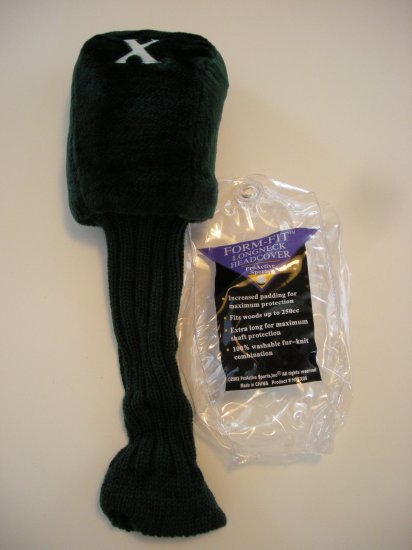 LONGNECK HEADCOVER, FORM-FIT, GREEN *NEW*