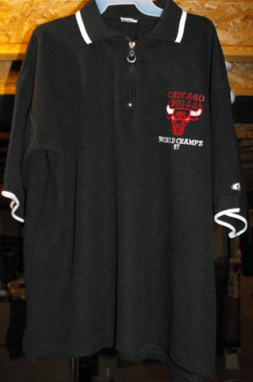 CHICAGO BULLS WORLD CHAMPS '97 PULLOVER SHIRT, XL *NEW*
