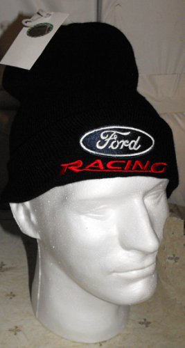 FORD RACING NASCAR KNIT CAP, BLACK **NEW**