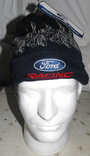 FORD RACING TEAM NASCAR KNIT CAP, ARTIC BLAZE **NEW**