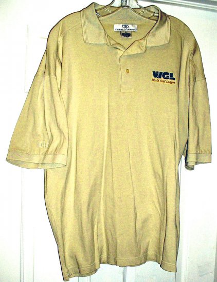 WORLD GOLF LEAGUE EMBROIDERED POLO SHIRT, XL **NEW**