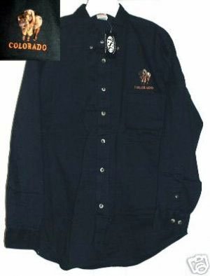 COLORADO UNIVERSITY BUFFS L/S SHIRT, LARGE *NEW*