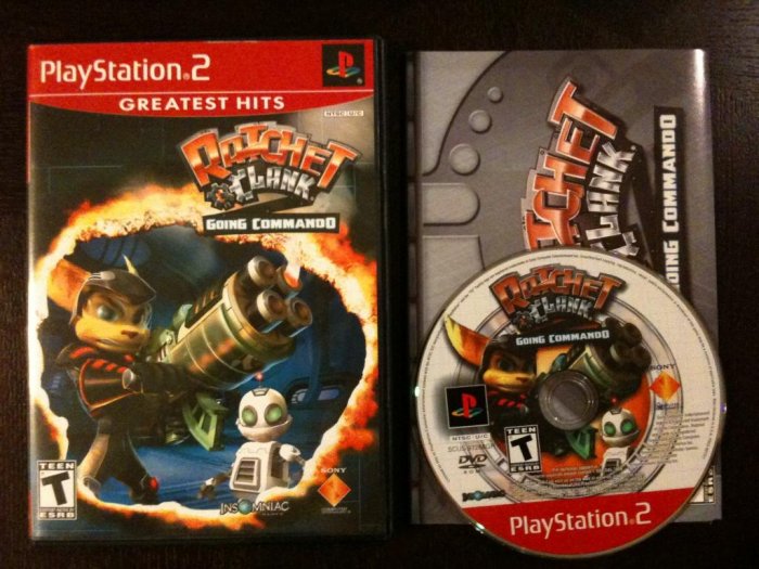 PS2 Ratchet and Clank Going Commando Greatest Hits Complete
