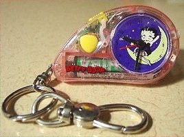 Betty Boop Keychain Clock with Light and Alarm