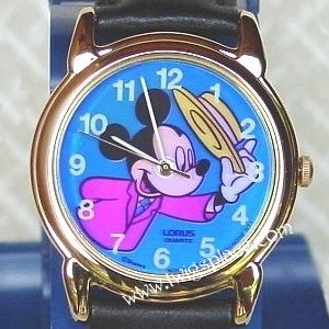Disney Mickey Mouse Lorus Colorful Ladies Watch Wristwatch Jewelry Retired Item RZJ082
