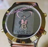 Disney Minnie Mouse Watch with Alarm Animated Funamation Wristwatch Jewelry MU0378