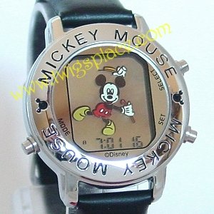 Disney Mickey Mouse Jewelry Watch Musical Alarm Animated Dancing RAT001S