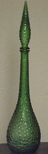 Vintage Tall Green Decorative Vase