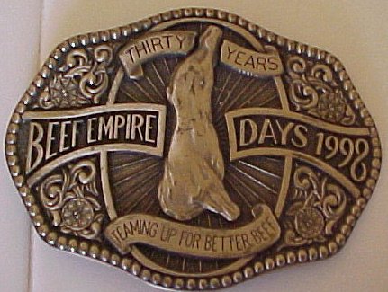 Beef Empire Days 30 Years Belt Buckle