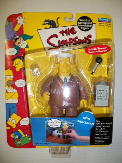 SIMPSONS INTERACTIVE KENT BROCKMAN Action Figure