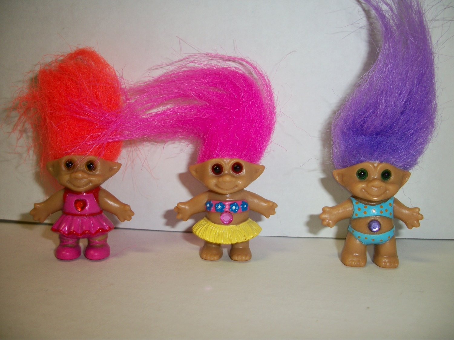 TREASURE TROLL TEENIES Lot of 3 Figures (C)