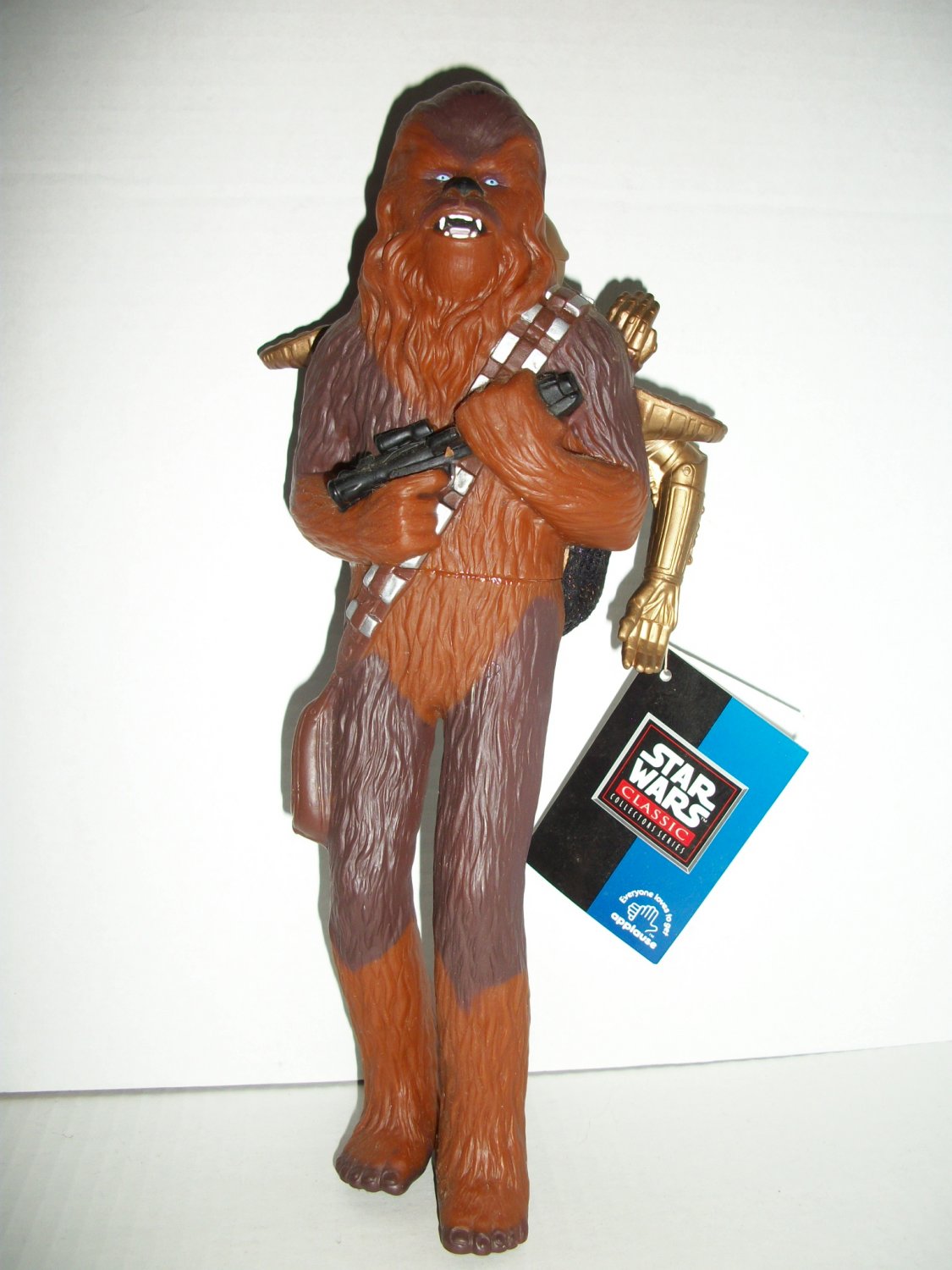 STAR WARS 10in VINYL CHEWIE & C-3PO Figure