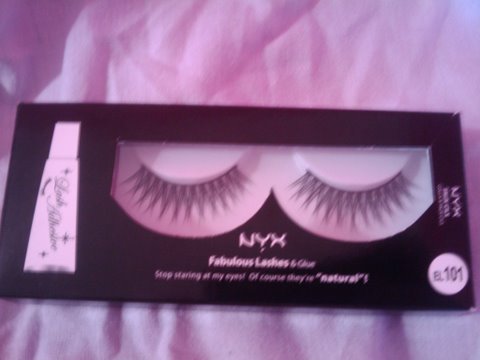 NYX dramatic false lashes.