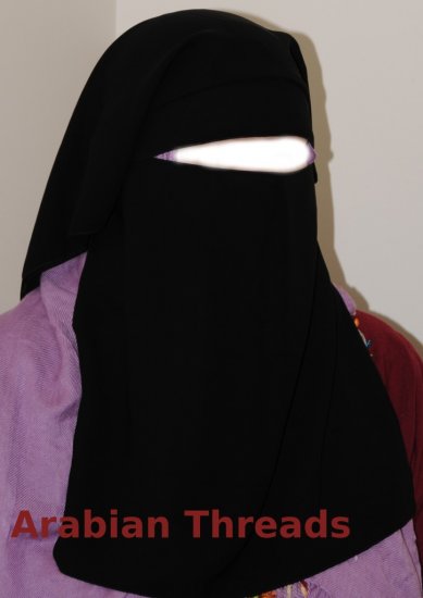 Saudi niqab with 2 eyeveils
