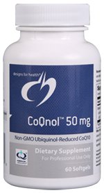 CoQnol (non-GMO Ubiquinol - Reduced CoQ10 Form) 50mg - 60 Softgels - Designs for Health