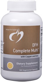 DFH Complete Multi with Copper & Iron - 180 Vegetarian Capsules - Designs for Health