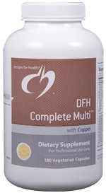 DFH Complete Multi with Copper (Iron-Free) - 180 Vegetarian Capsules - Designs for Health