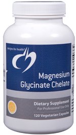 Magnesium Glycinate Chelate - 120 Vegetarian Capsules - Designs for Health