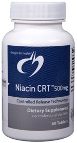 Niacin CRT 500 mg - 60 Tablets - Designs for Health
