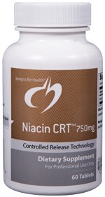 Niacin CRT 750 mg - 60 Tablets - Designs for Health