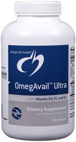 OmegAvailâ„¢ Ultra with Vitamin D3, K1 & K2 - 120 Softgels - Designs for Health