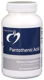 Pantothenic Acid 500 mg - 120 Vegetarian Capsules - Designs for Health