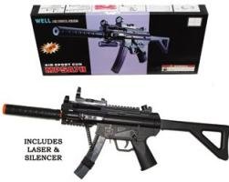 MP5A7H Airsoft Rifle w/ Laser and LED Light