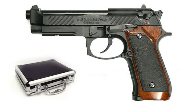 Full Metal - Full Auto Blowback M93R - Wood Grips
