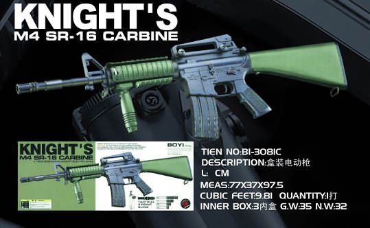 3081C M16A4 Green Stock Knight Rifle