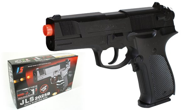 JLS 2025 Airsoft Walther P88 Style Auto Electric Pistol Case Lot